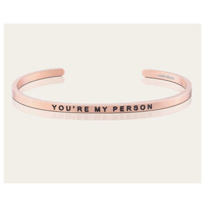 NWT Mantraband Inspiring Message Rose Gold adjustable Bracelet You’re My Person
